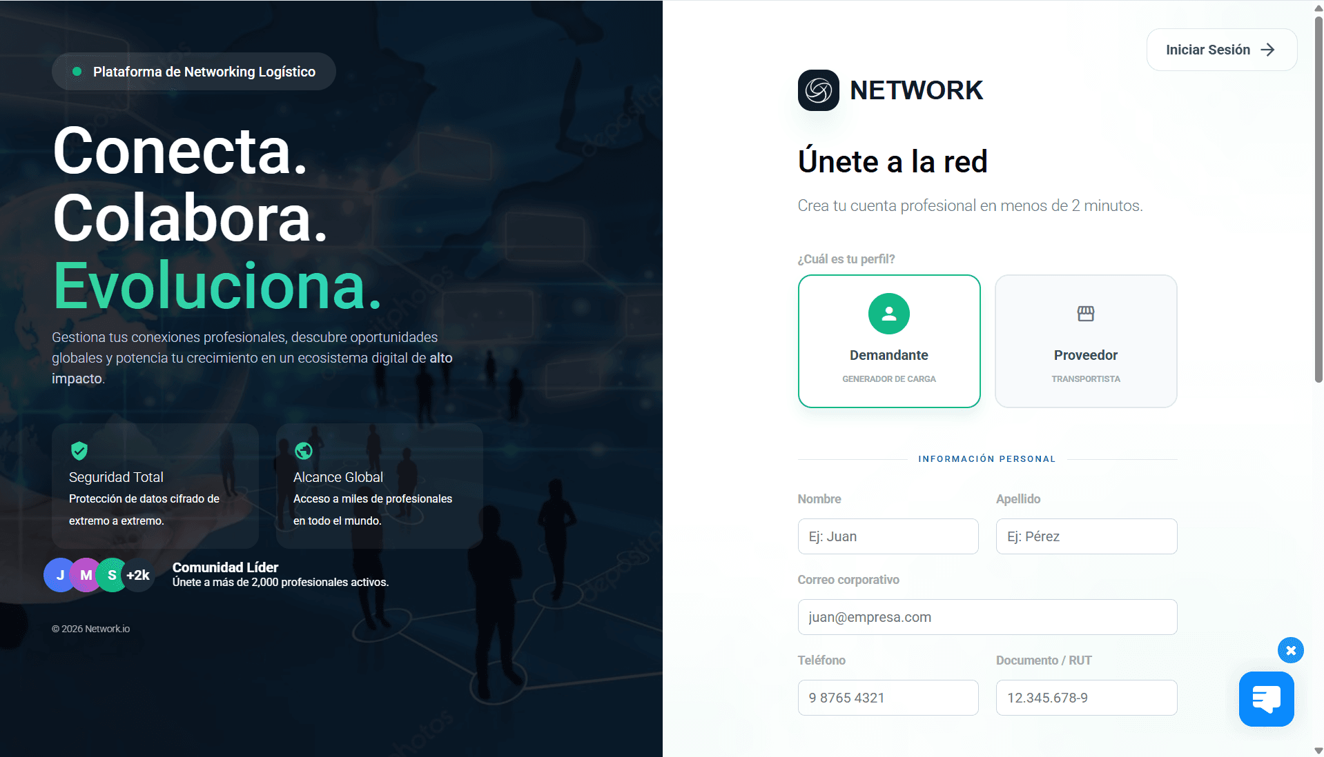 Network Dashboard Preview